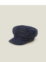 Accessorize Blue Boy Tweed Baker Hat - Image 1 of 3