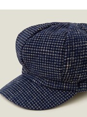 Accessorize Blue Boy Tweed Baker Hat - Image 3 of 3
