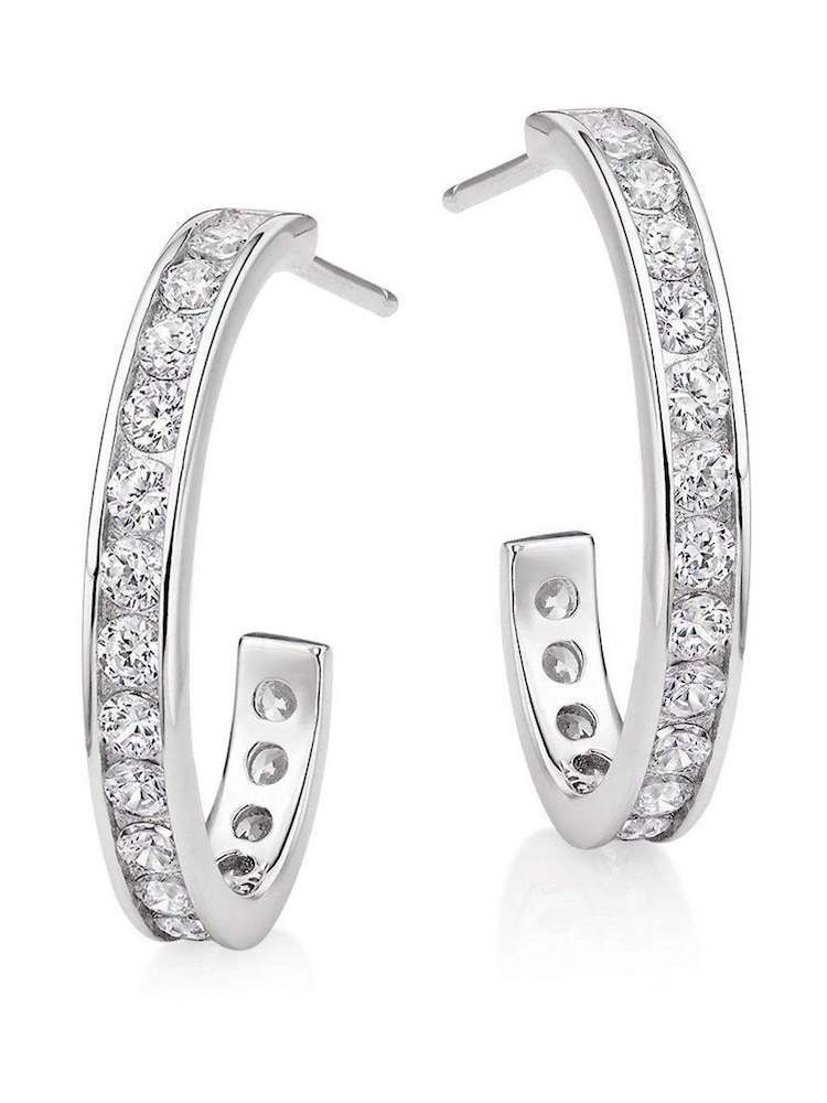Beaverbrooks Cubic Zirconia Hoop Earrings - Image 2 of 7