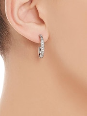 Beaverbrooks Cubic Zirconia Hoop Earrings - Image 5 of 7