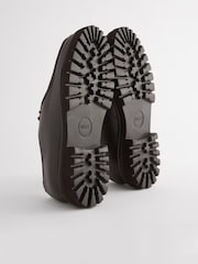 Brown EDIT Cleated Leather Apron Toe Shoes - Image 4 of 6