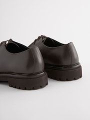 Brown EDIT Cleated Leather Apron Toe Shoes - Image 6 of 6