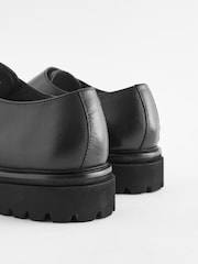Black EDIT Cleated Leather Monk Shoes - Image 6 of 6