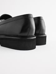 Black EDIT Chunky Leather Loafers - Image 8 of 8