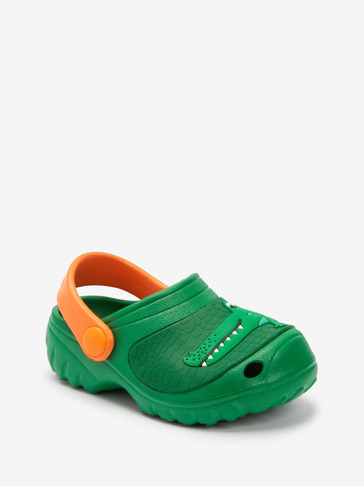 Green Crocodile Clogs - Image 2 of 5