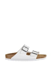 Birkenstock White Arizona Birko Flor Sandals - Image 3 of 5