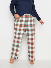 Yours Curve White Fleece Pyjama Bottoms - Image 1 of 5