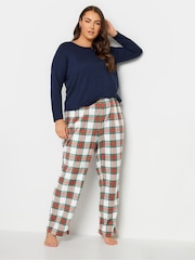 Yours Curve White Fleece Pyjama Bottoms - Image 2 of 5