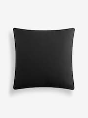 Black 59 x 59cm Madison Velvet Cushion - Image 4 of 4
