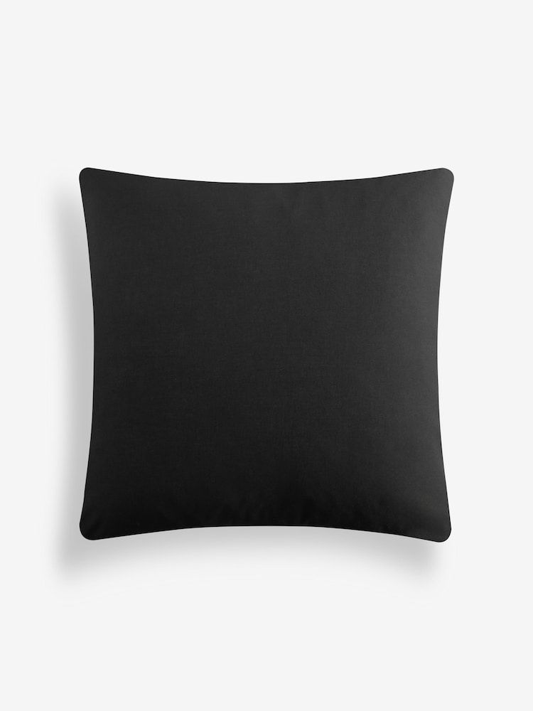 Black 59 x 59cm Madison Velvet Cushion - Image 4 of 4