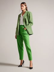Ted Baker Green Oversized Rachill Double Breasted Blazer Coat - Image 2 of 6