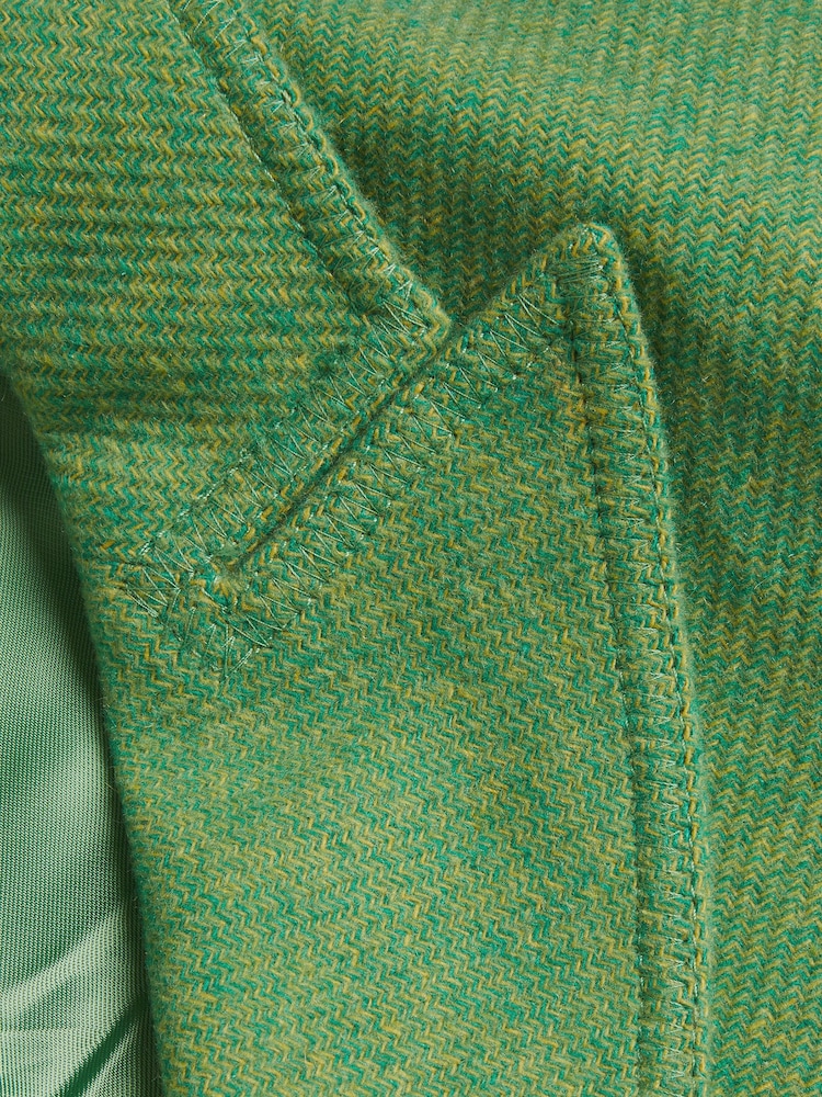 Ted Baker Green Oversized Rachill Double Breasted Blazer Coat - Image 6 of 6