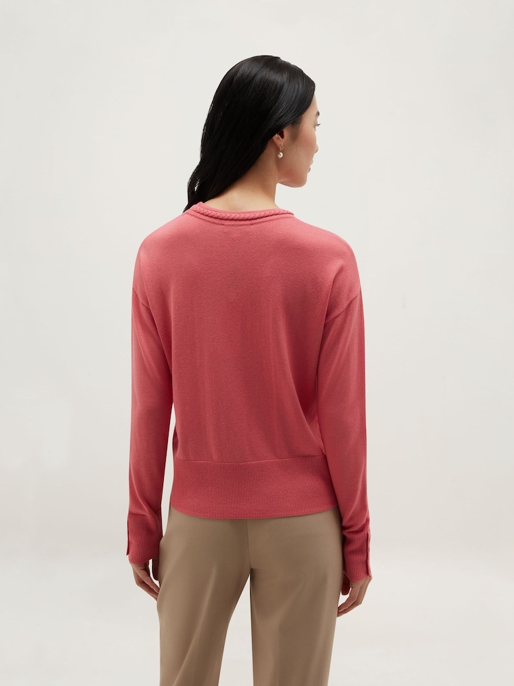 Hobbs Pink Nyla Jumper - Image 2 of 6