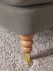 Brushed Weave Light Warm Grey Delia Grande Accent Chair - Image 2 of 9