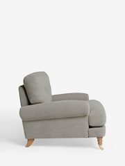 Brushed Weave Light Warm Grey Delia Grande Accent Chair - Image 7 of 9