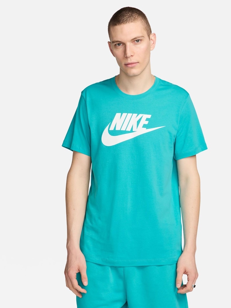 Голубой - Футболка Nike Icon Futura - Изображение 1 из 4