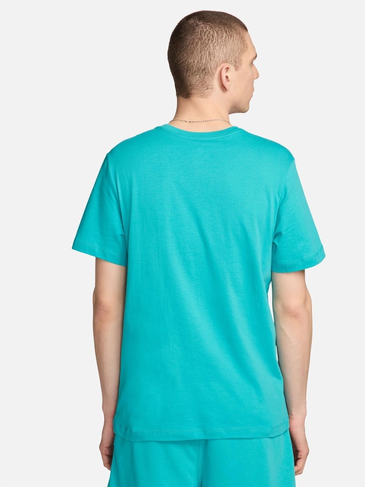Голубой - Футболка Nike Icon Futura - Изображение 2 из 4