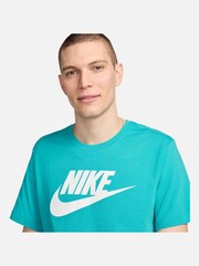 Голубой - Футболка Nike Icon Futura - Изображение 3 из 4