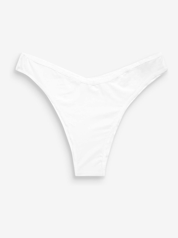 Praline Nude Extra High Leg Microfibre Knickers 5 Pack - Image 4 of 5