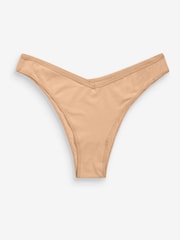 Praline Nude Extra High Leg Microfibre Knickers 5 Pack - Image 7 of 9