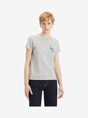 Grau meliert - Levi's® The Perfect T-Shirt aus 100 % Baumwolle - Bild 1 von 6