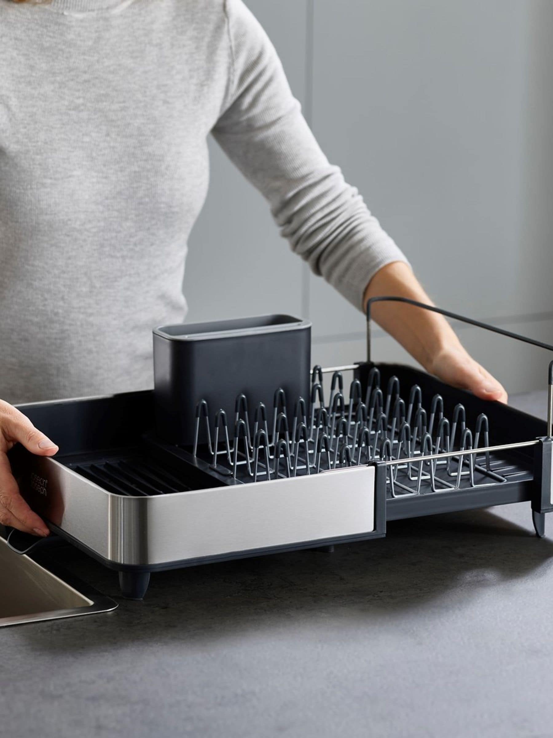 Buy Joseph Joseph Grey Extend Steel Dish Rack from Next USA