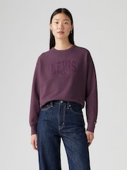 Levi's® Plum Perfect 100% Cotton Graphic Heritage Crewneck Sweatshirt - Image 1 of 6
