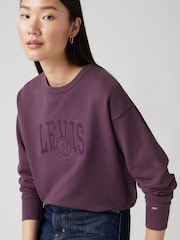 Levi's® Plum Perfect 100% Cotton Graphic Heritage Crewneck Sweatshirt - Image 3 of 6