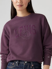 Levi's® Plum Perfect 100% Cotton Graphic Heritage Crewneck Sweatshirt - Image 4 of 6