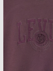Levi's® Plum Perfect 100% Cotton Graphic Heritage Crewneck Sweatshirt - Image 6 of 6