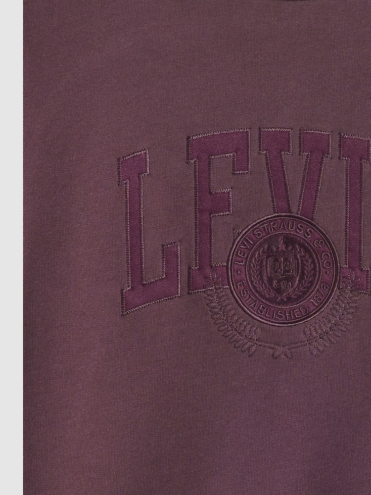 Levi's® Plum Perfect 100% Cotton Graphic Heritage Crewneck Sweatshirt - Image 6 of 6
