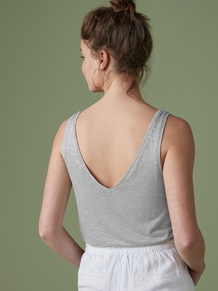 Grey Marl Slouch Vest - Image 2 of 5