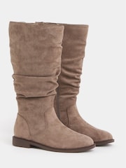 JD Williams Kniehohe Stiefel mit Raffung - Bild 3 von 4