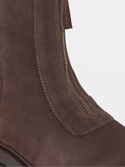 JD Williams Brown Extra Wide Fit Zip Detail Ankle Boots - Image 4 of 4