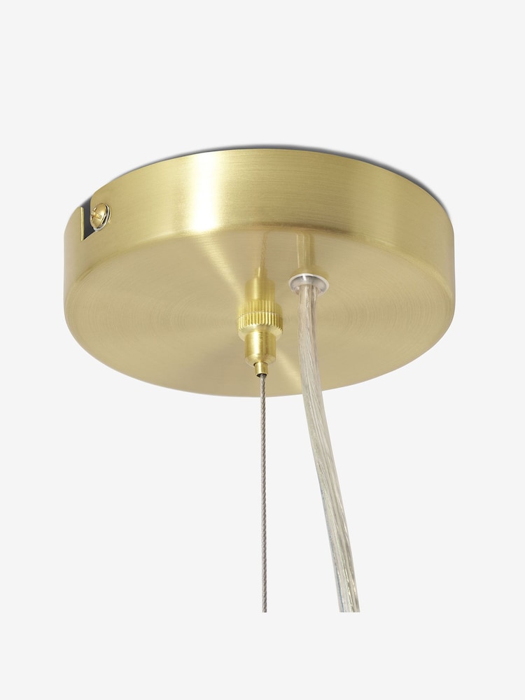 MADE.COM Brass/Opal Globe Chandelier Ceiling Light - Image 3 of 3