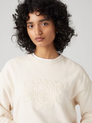 Levi's® White Swan 100% Cotton Graphic Heritage Crewneck Sweatshirt - Image 3 of 6
