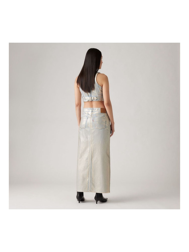 Levi's® Optical Illusion Ankle Column 100% Cotton Skirt - Image 2 of 8