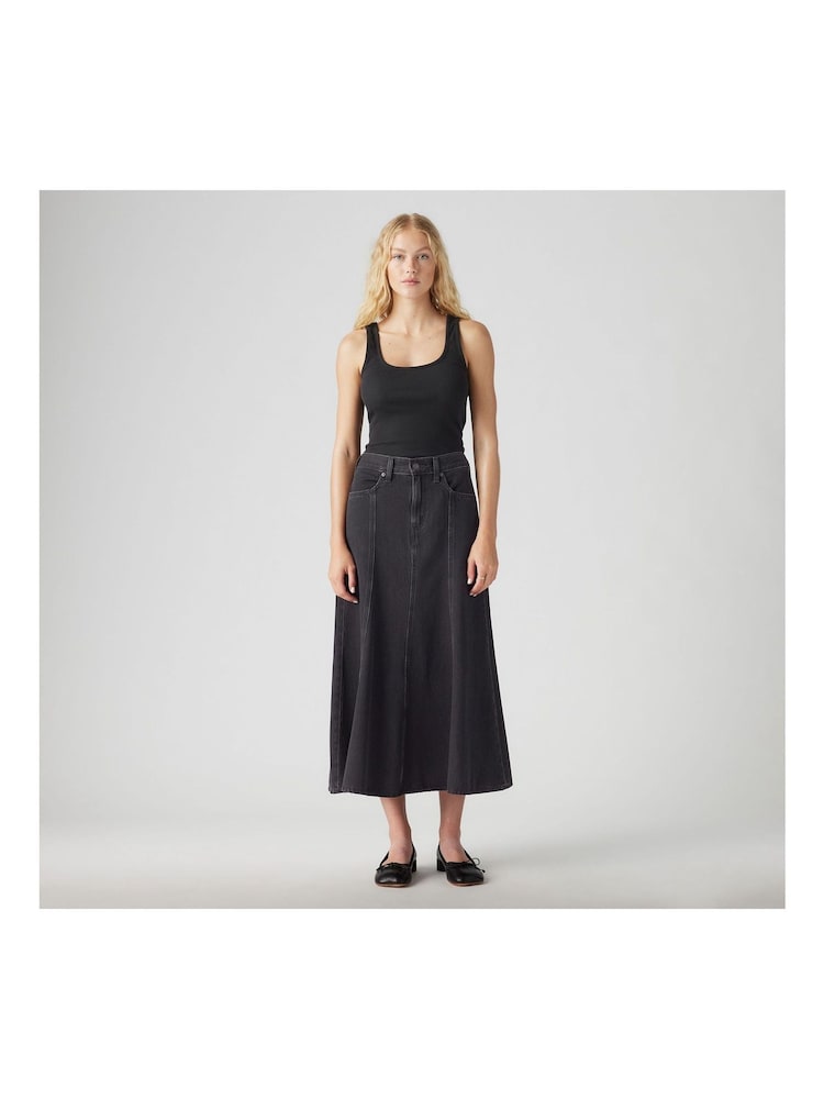 Levi's® Cherish The Day Fit and Flare 100% Cotton Skirt - Image 1 of 6