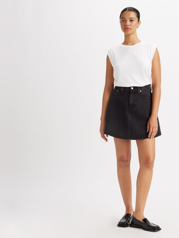 Open Minded Black - Spódnica mini Levi's® z falbanką - Image 1 of 8