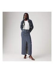 Levi's® Partly Masked Ankle Column 100% Cotton Skirt - Image 4 of 8