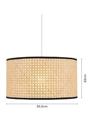 BHS Natural Cane Cylinder Easy Fit Shade - Image 4 of 7