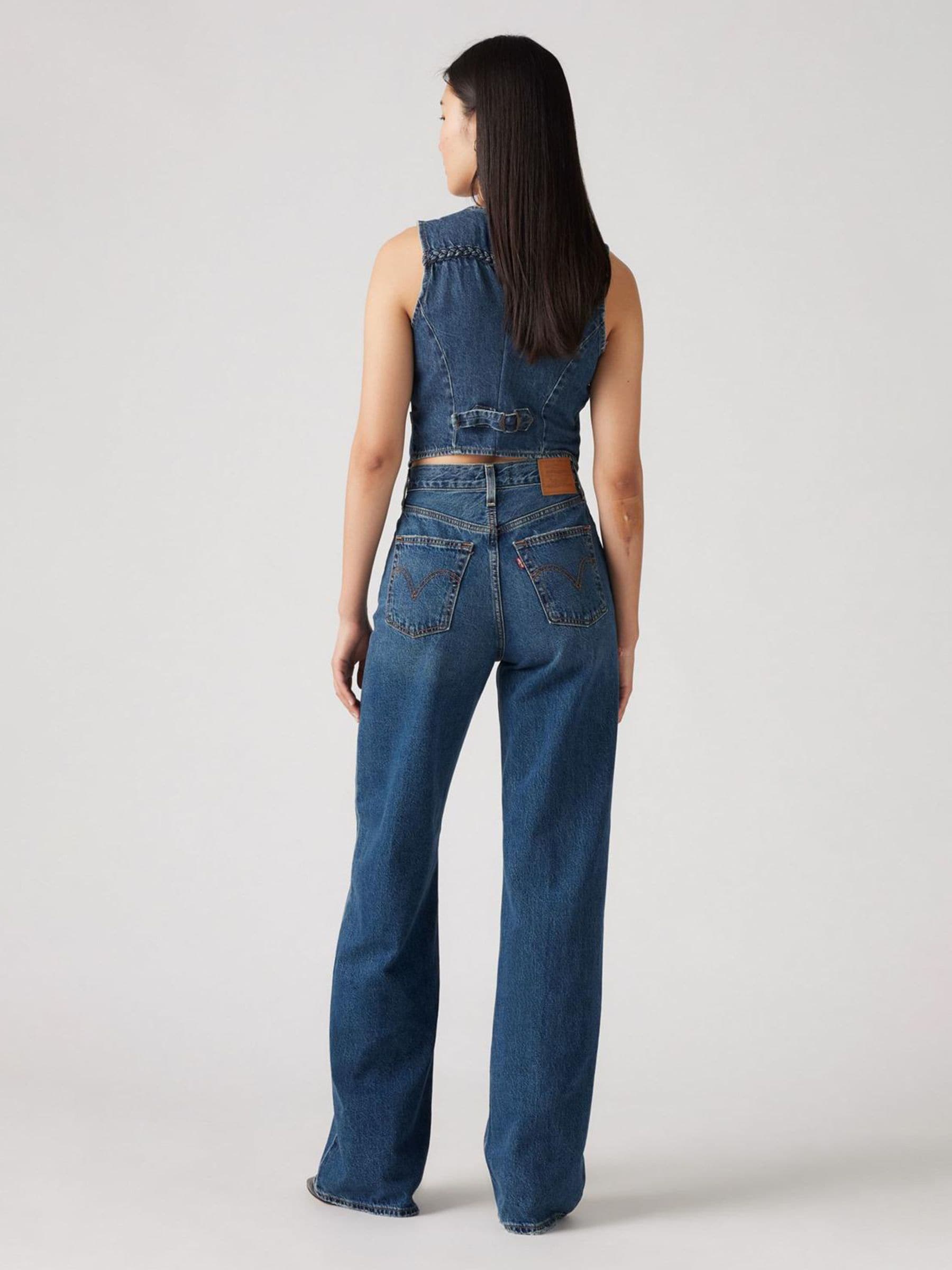 Levi's Ribcage Wide Leg W24 デニム Ribcage Wide Leg Women's Jeans - Dark Wash | Levi's® US