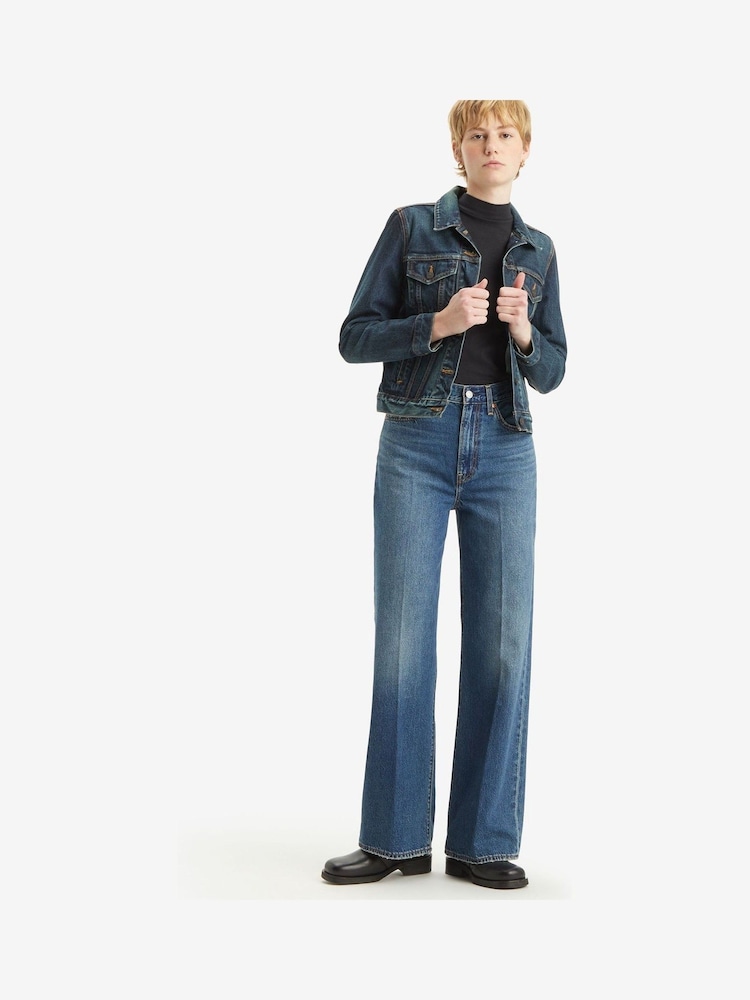 Levi's® Polar Perimiter Ribcage Wide Leg 100% Cotton Jeans - Image 8 of 10