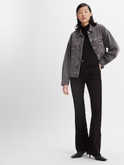 Levi's® Midnight Gaze 726™ High Rise Yoked Flare Jeans - Image 3 of 6