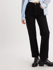 Levi's® Black Sprout Ribcage Straight Ankle Jeans - Image 3 of 8