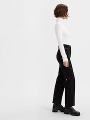 Levi's® Black Sprout Ribcage Straight Ankle Jeans - Image 5 of 8