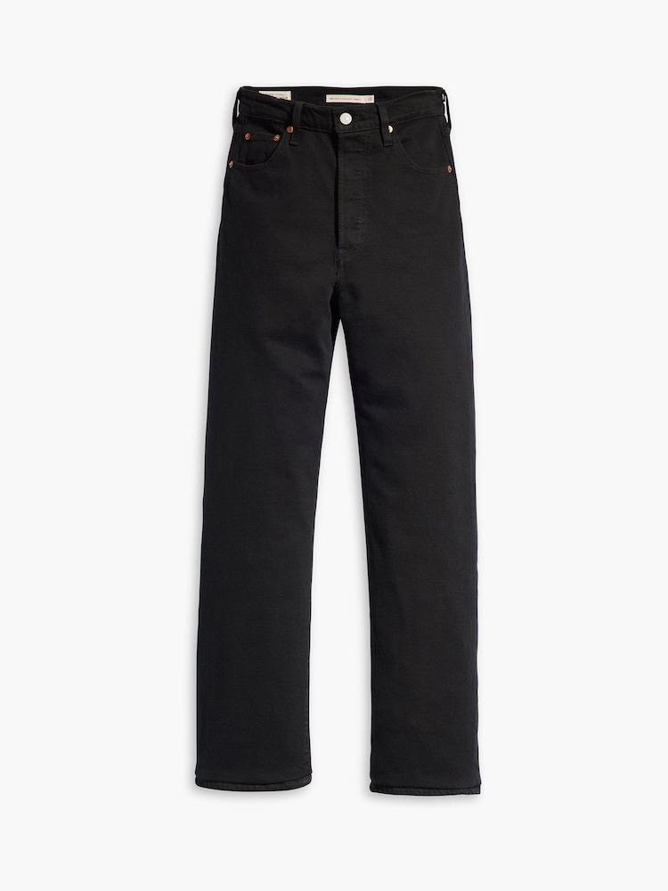 Levi's® Black Sprout Ribcage Straight Ankle Jeans - Image 6 of 8