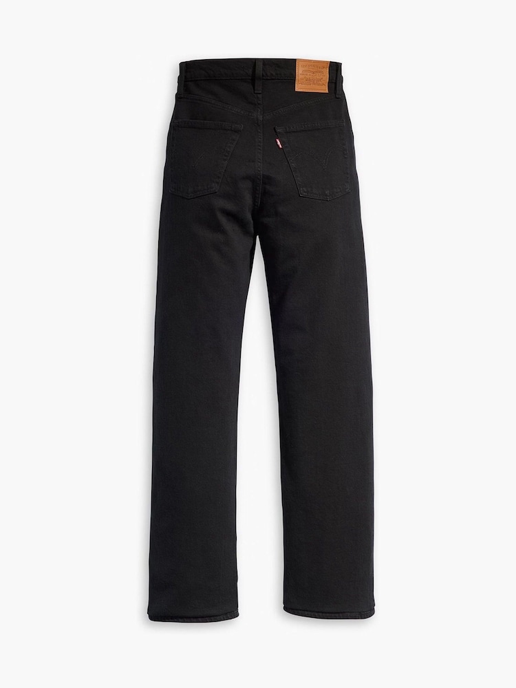 Levi's® Black Sprout Ribcage Straight Ankle Jeans - Image 7 of 8