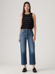 Levi's® My Honor Ribcage 100% Cotton Straight Ankle Jeans - Image 1 of 6