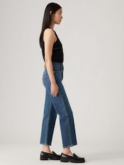 Levi's® My Honor Ribcage 100% Cotton Straight Ankle Jeans - Image 3 of 6